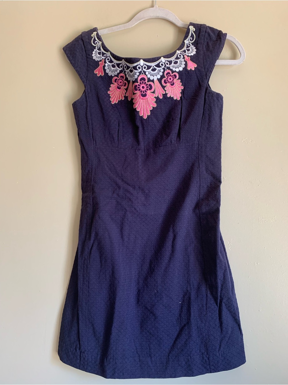 Lilly Pulitzer Navy Mini Dress Women Size 2 Formal Outfit Clothing Small